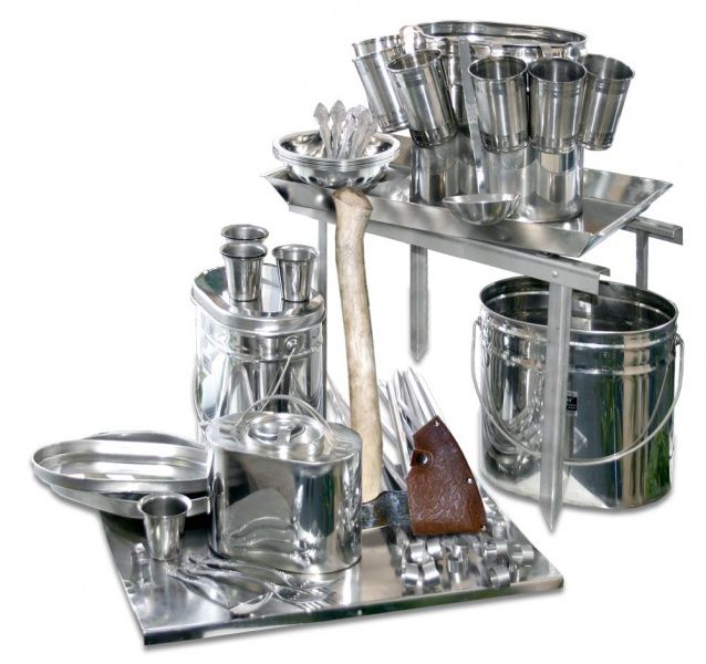 Набор Квадрат (сталь), крышки с ручками, Роза Ветров