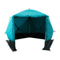 Шатер СЛЕДОПЫТ быстросборный, 5 стен, 3,4х3,25 м, h-2,30 м, S по полу 7,6 кв.м, цвет Waterfall