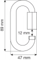 Соединительный элемент Oval 10 mm Quick Link Steel, CAMP