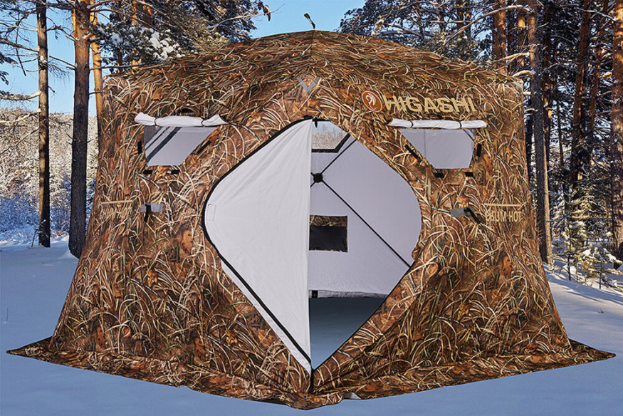 Палатка зимняя Higashi Camo Chum Hot DC (трехслойная, два слоя утеплителя)