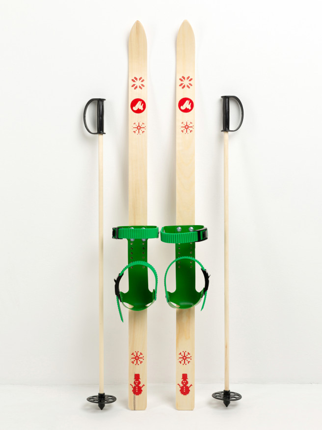 Детский лыжный комплект JUNIOR, 110 см, лыжи+крепления+палки